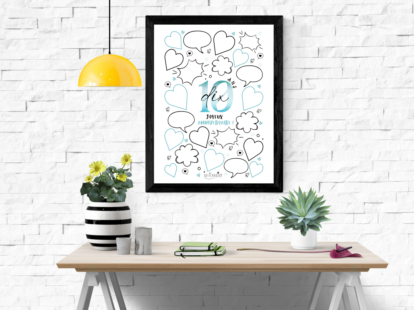 Affiche anniversaire 10 ans - BLEU