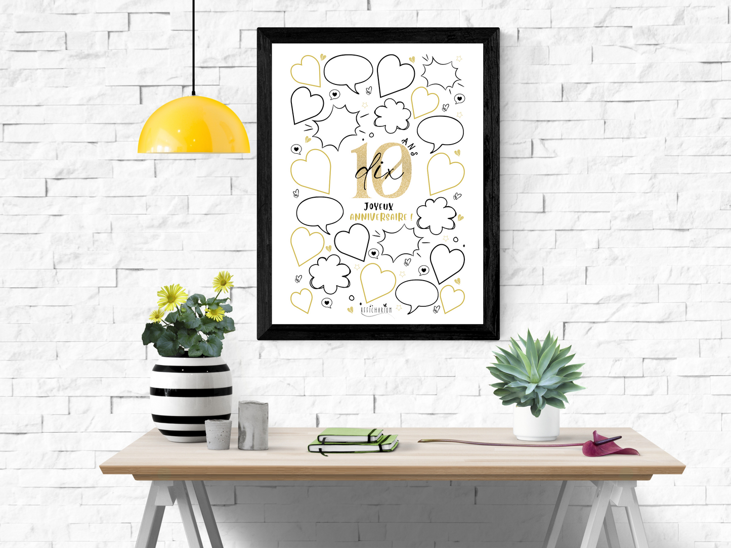 Affiche anniversaire 10 ans - OR
