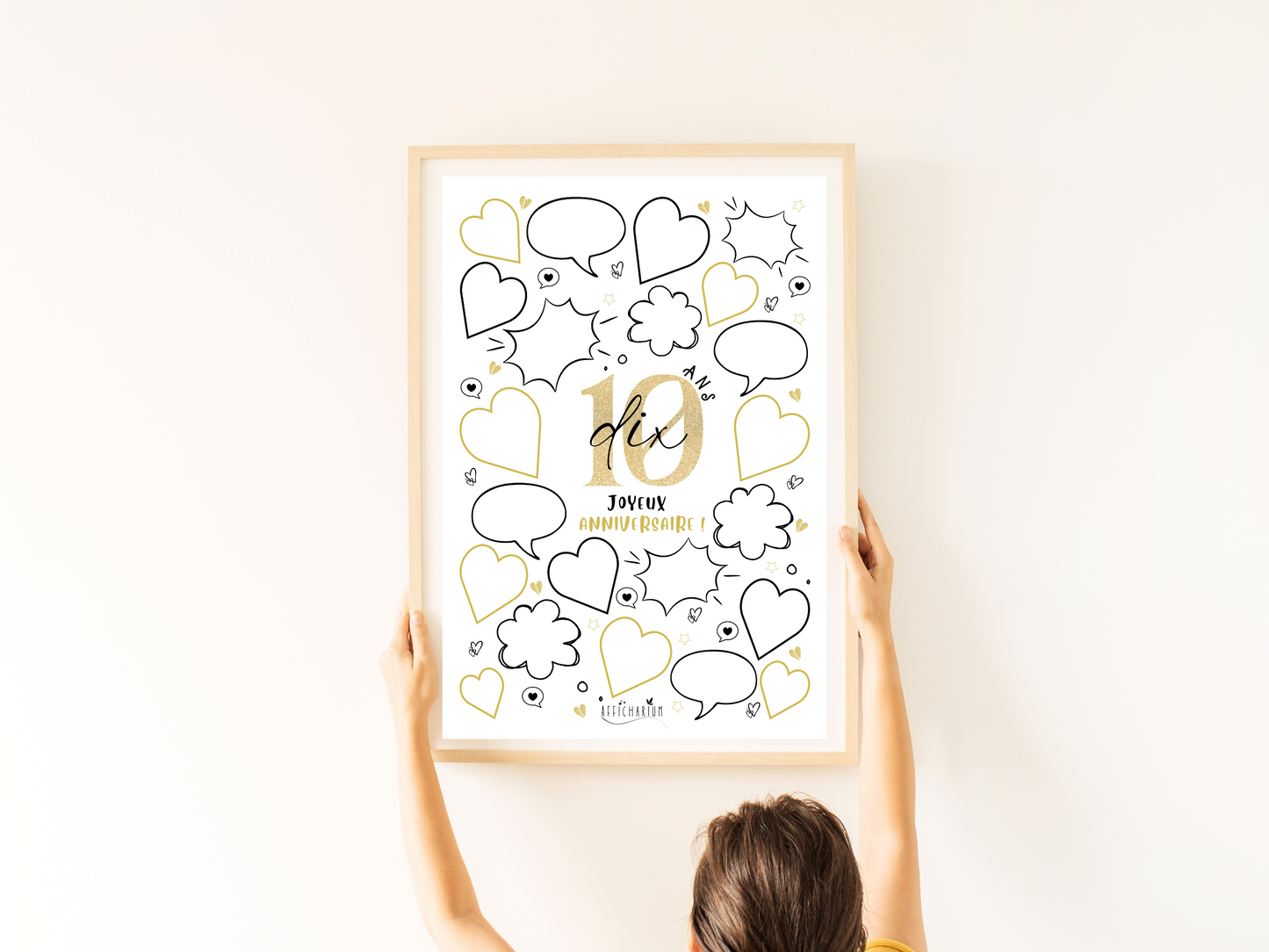Affiche anniversaire 10 ans - OR