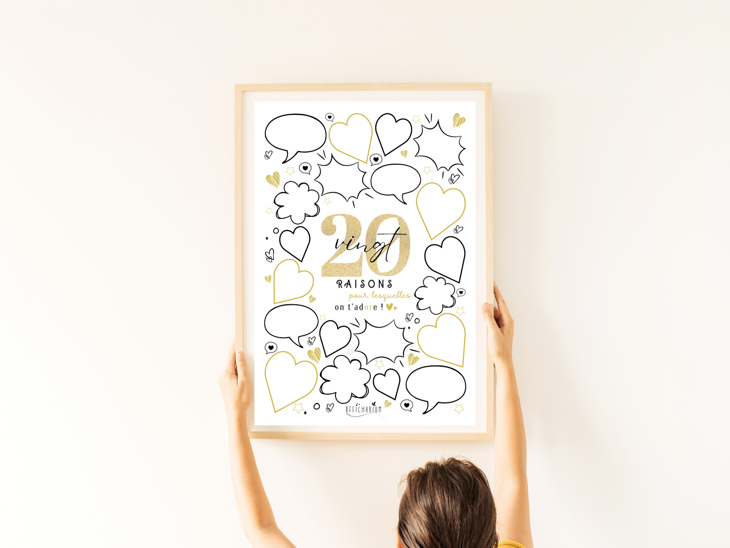 Affiche anniversaire 20 ans - OR