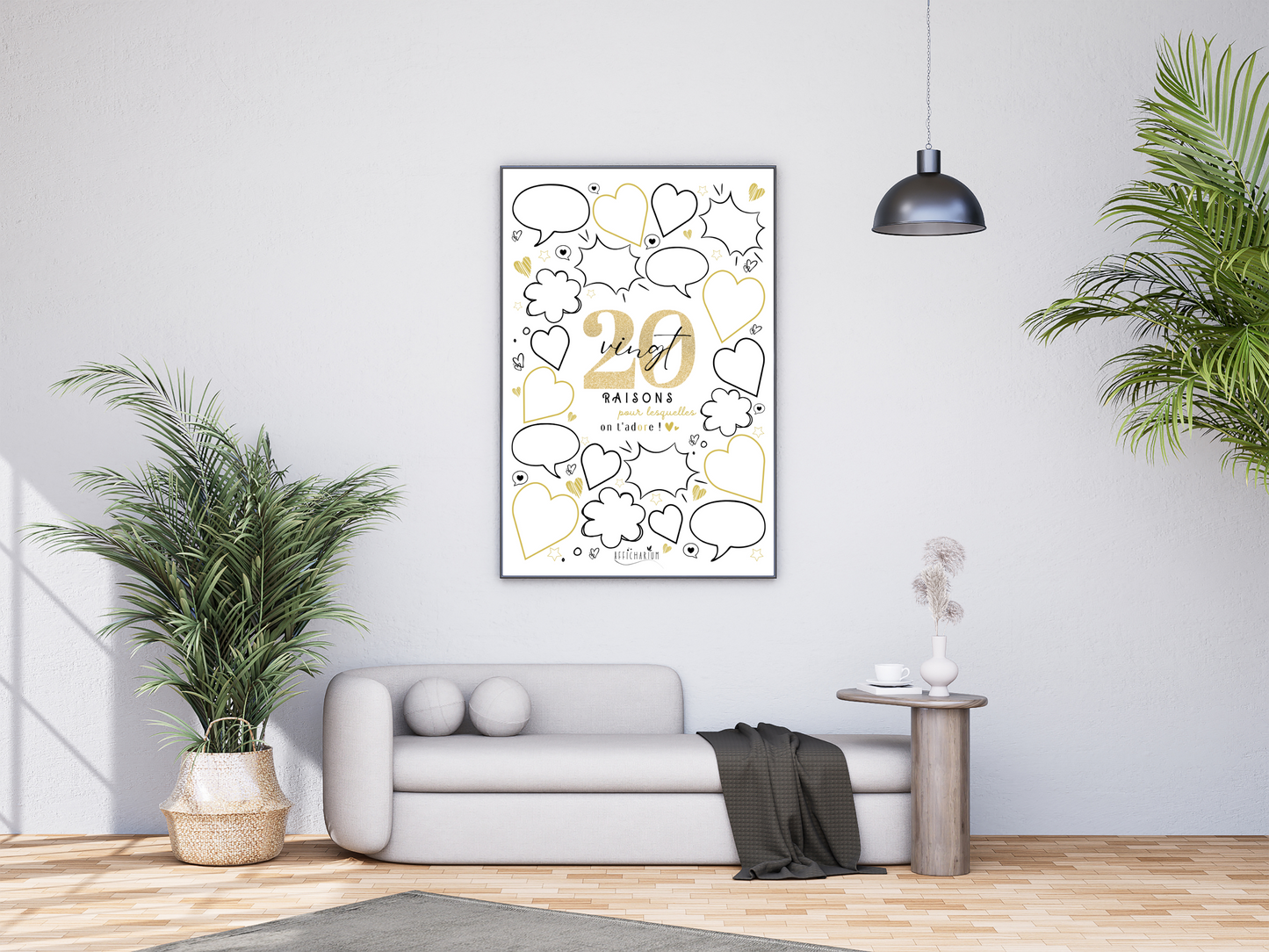 Affiche anniversaire 20 ans - OR