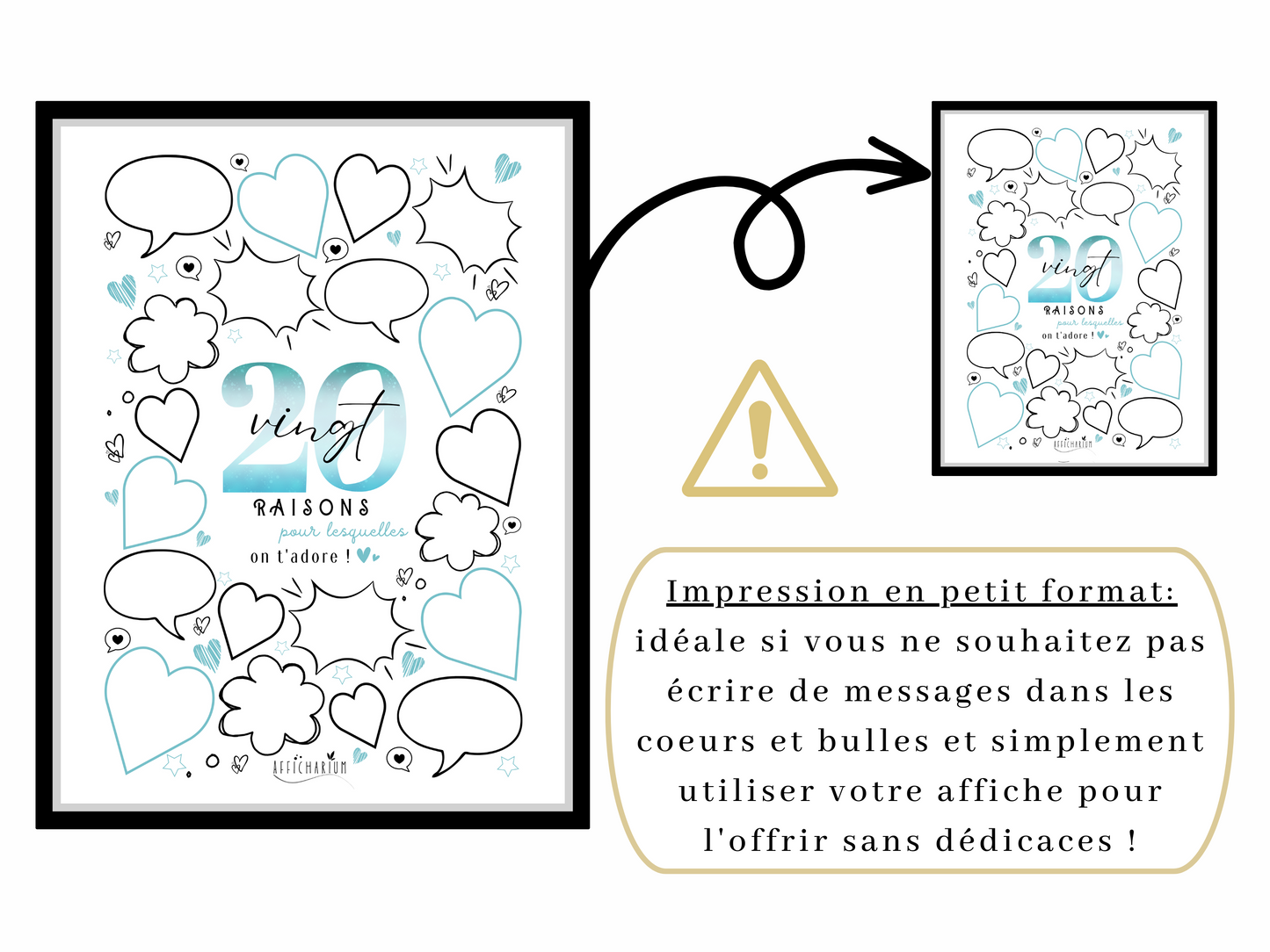 Affiche anniversaire 20 ans - BLEU