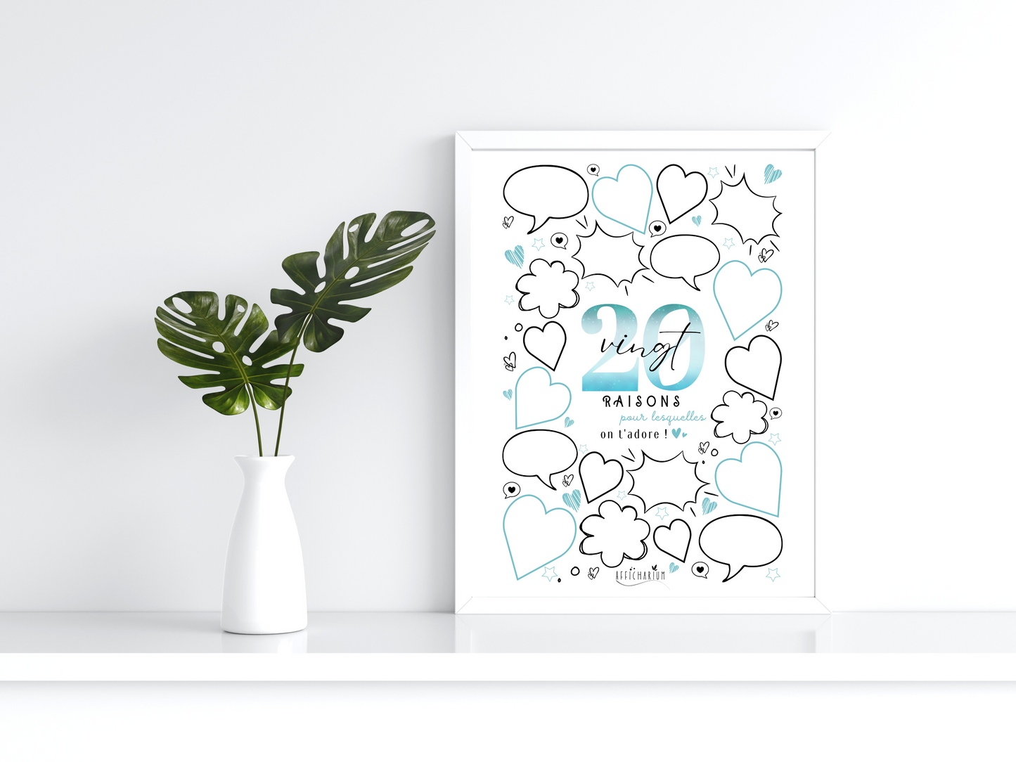 Affiche anniversaire 20 ans - BLEU