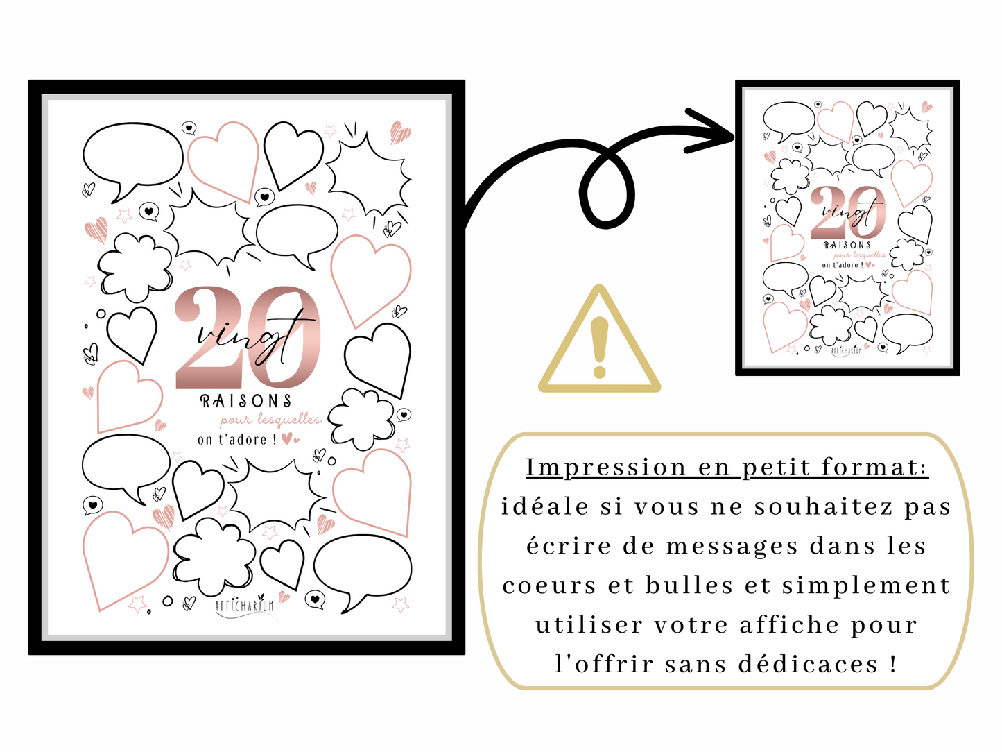 Affiche anniversaire 20 ans - ROSE
