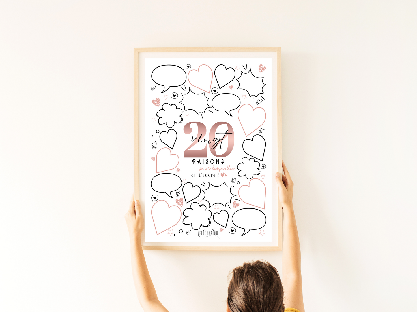 Affiche anniversaire 20 ans - ROSE