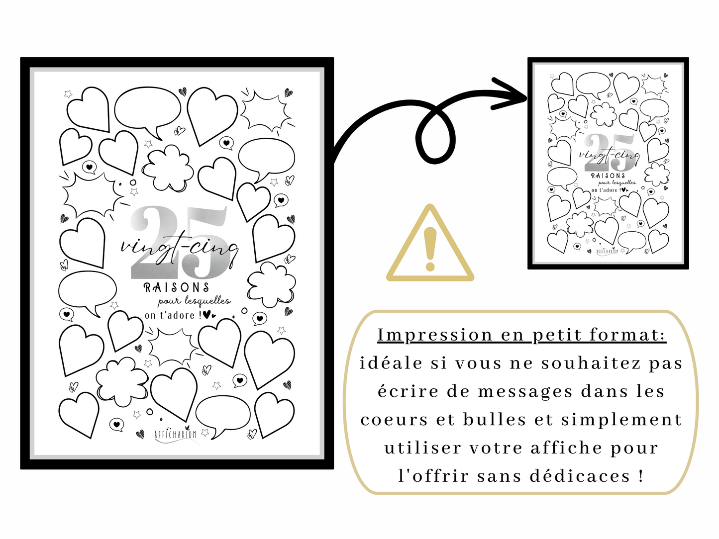 Affiche anniversaire 25 ans - NOIRE