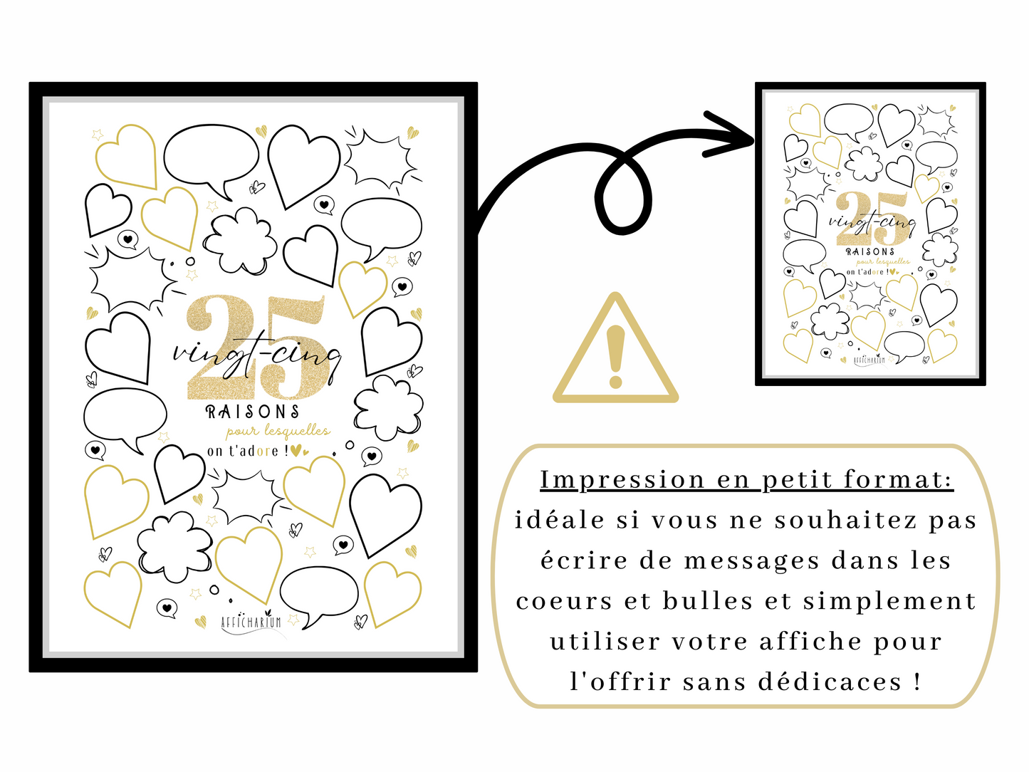 Affiche anniversaire 25 ans - OR