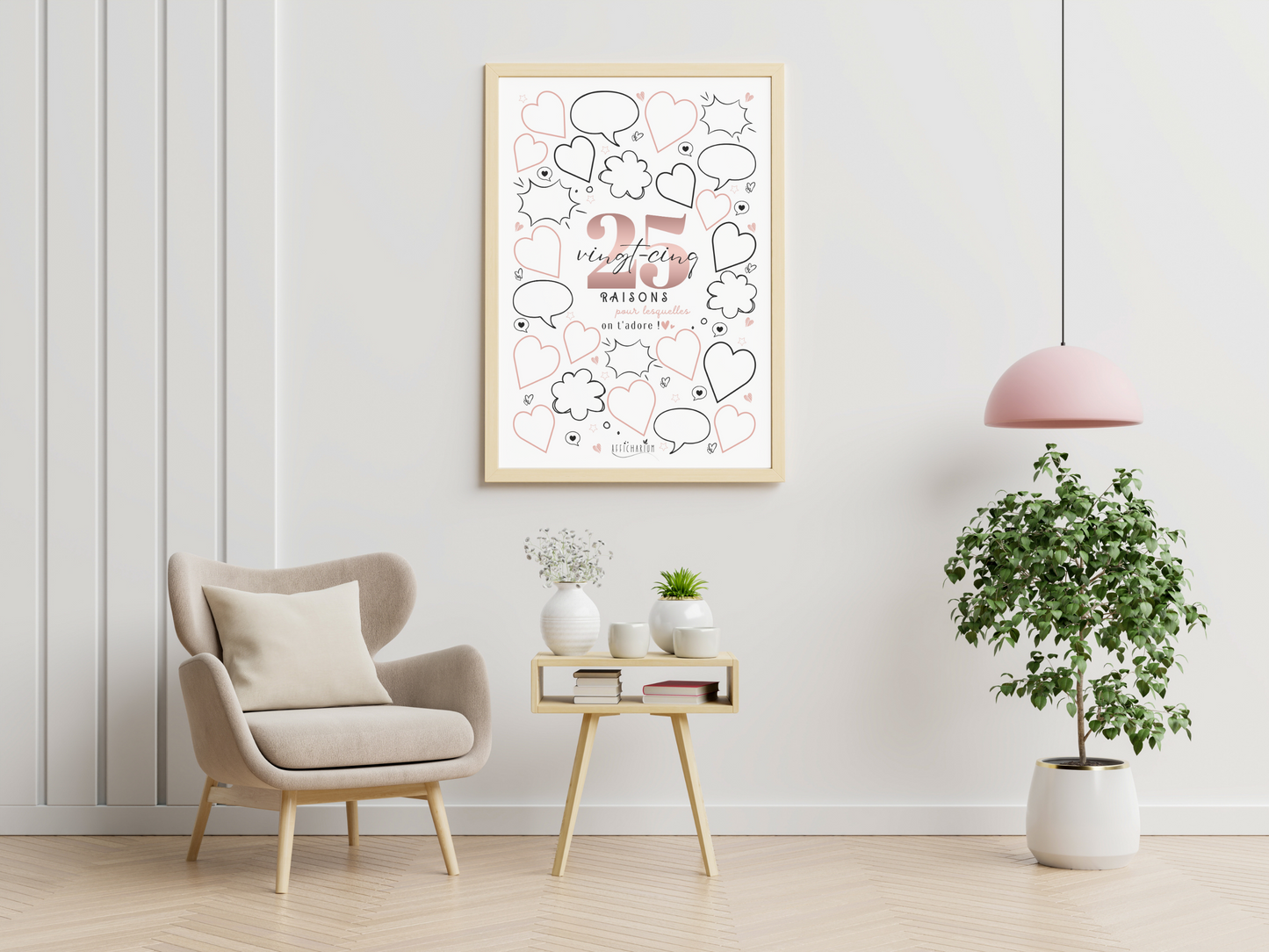 Affiche anniversaire 25 ans - ROSE