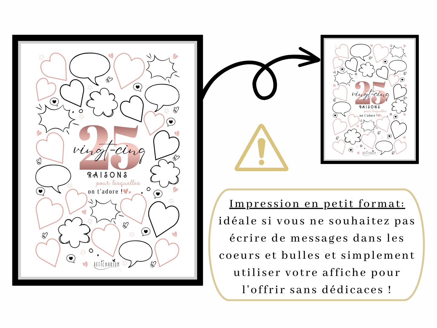 Affiche anniversaire 25 ans - ROSE