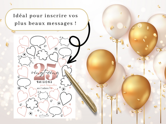 Affiche anniversaire 25 ans - ROSE