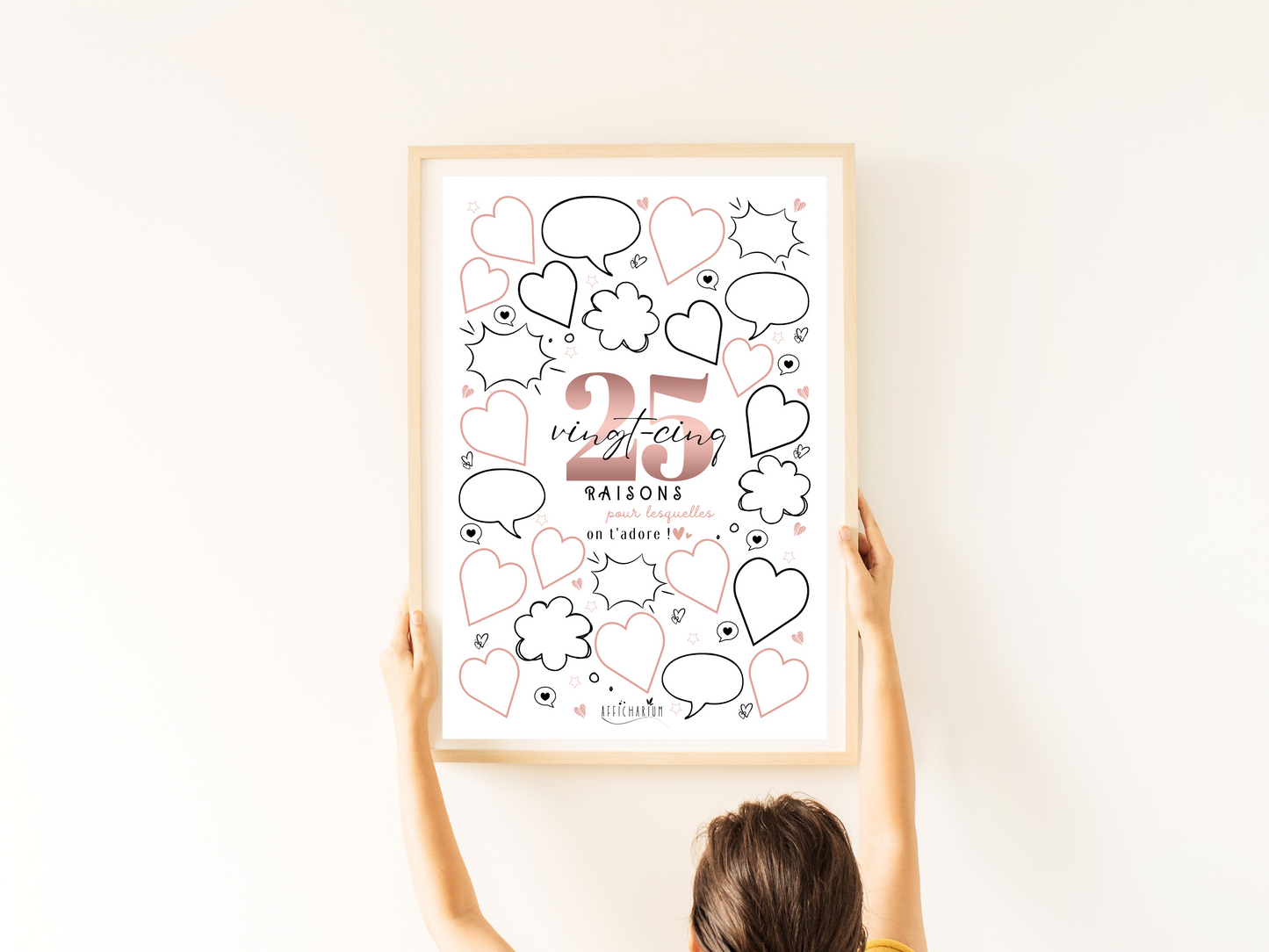 Affiche anniversaire 25 ans - ROSE