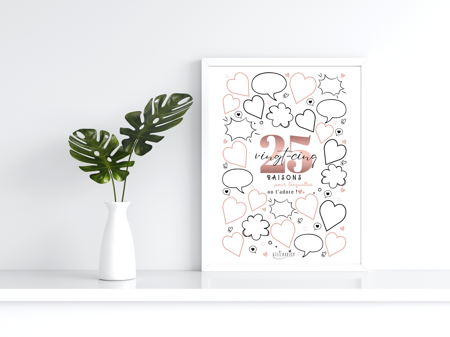 Affiche anniversaire 25 ans - ROSE