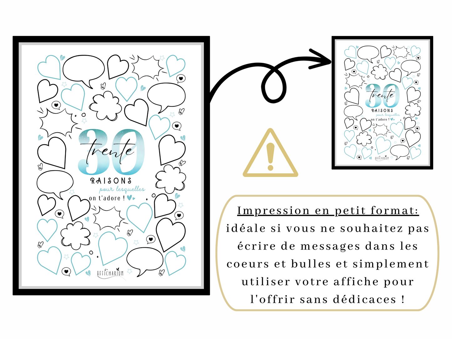 Affiche anniversaire 30 ans - BLEU