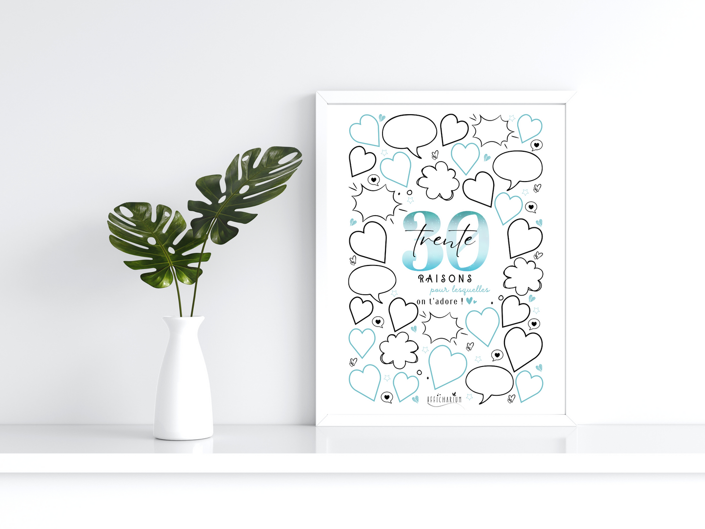 Affiche anniversaire 30 ans - BLEU