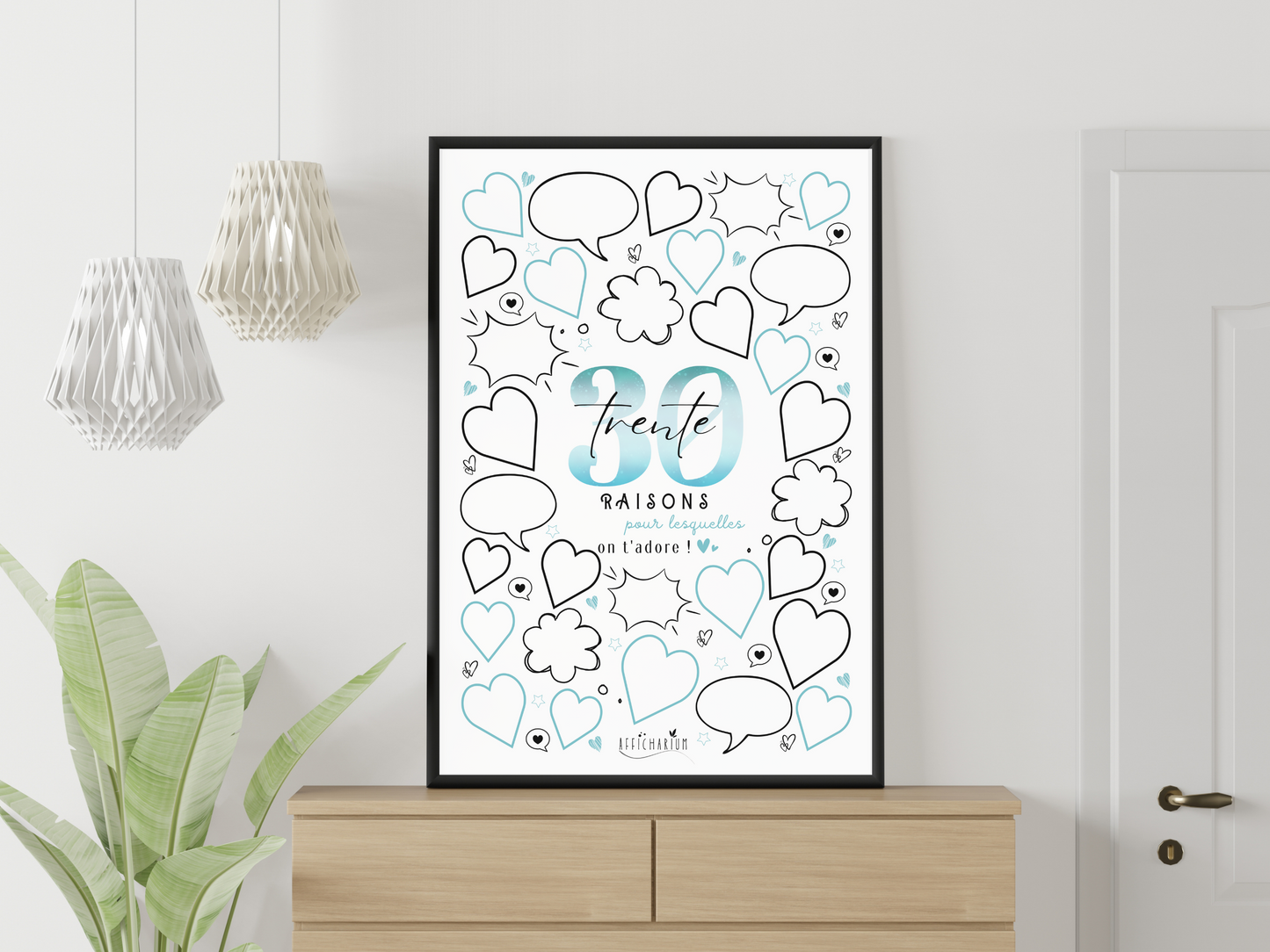 Affiche anniversaire 30 ans - BLEU