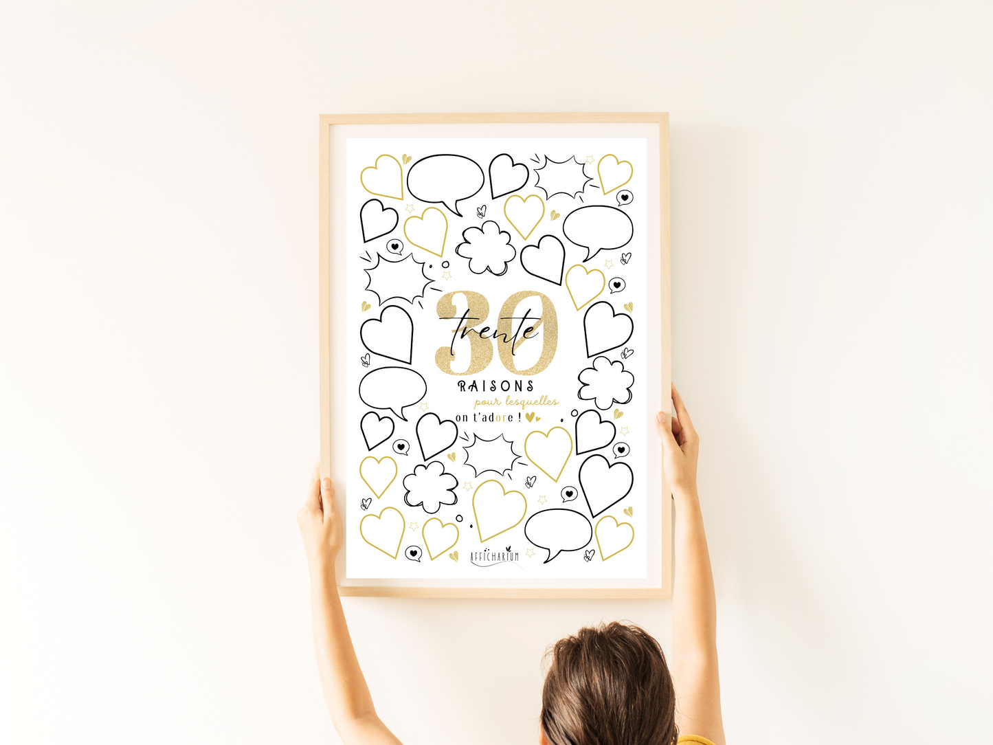 Affiche anniversaire 30 ans - OR