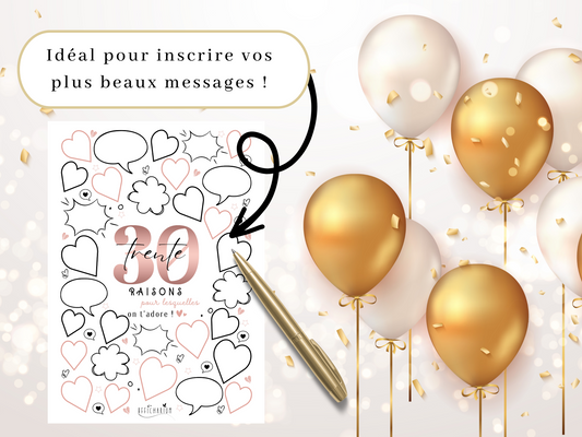 Affiche anniversaire 30 ans - ROSE