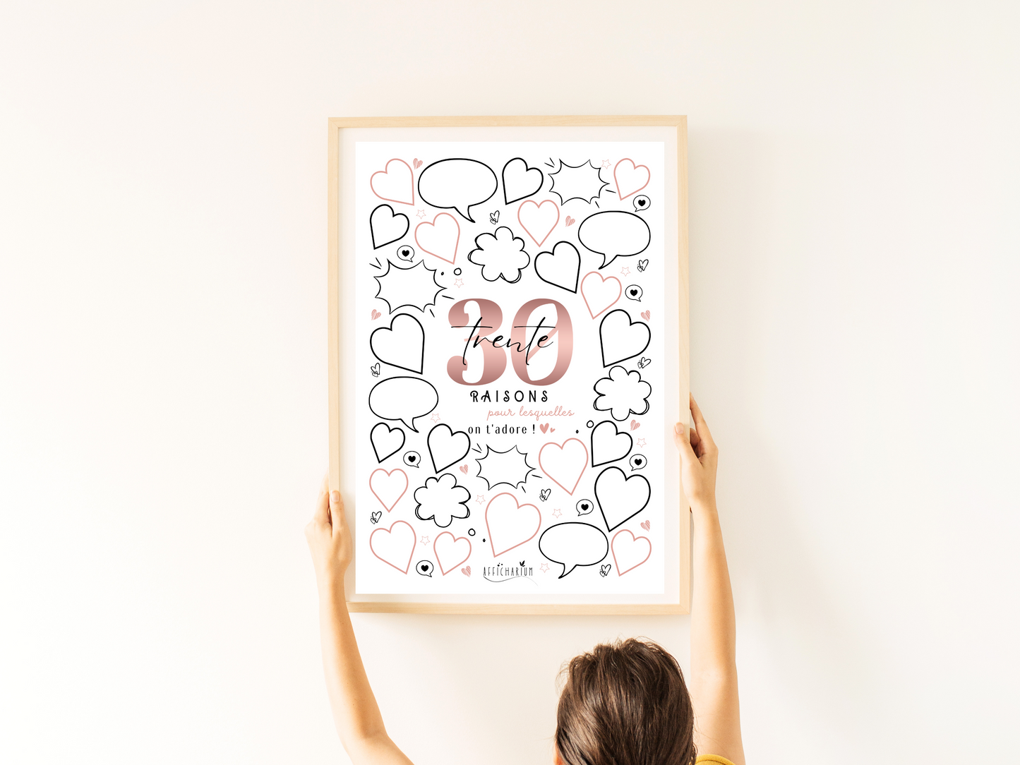 Affiche anniversaire 30 ans - ROSE