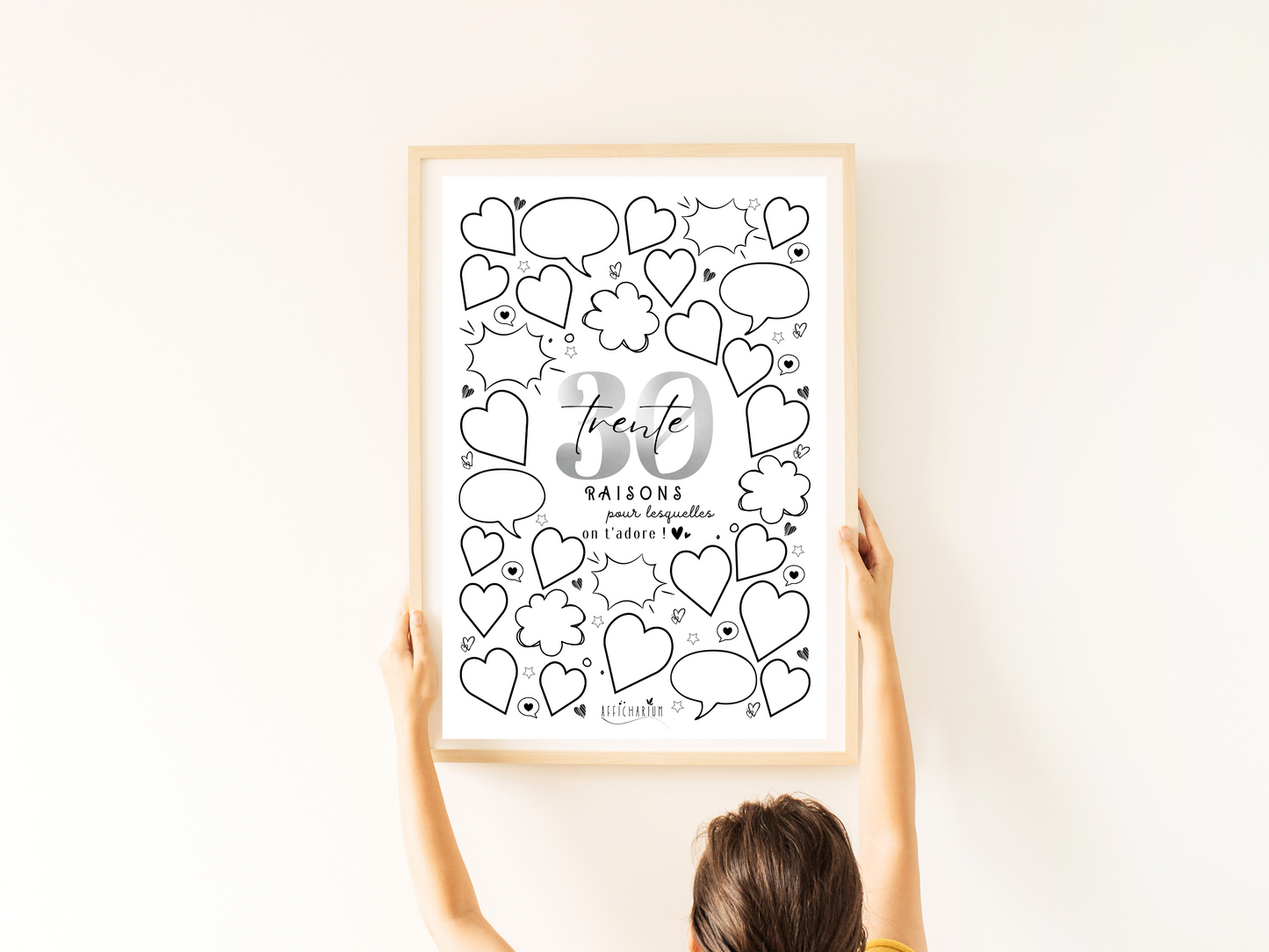 Affiche anniversaire 30 ans - NOIRE