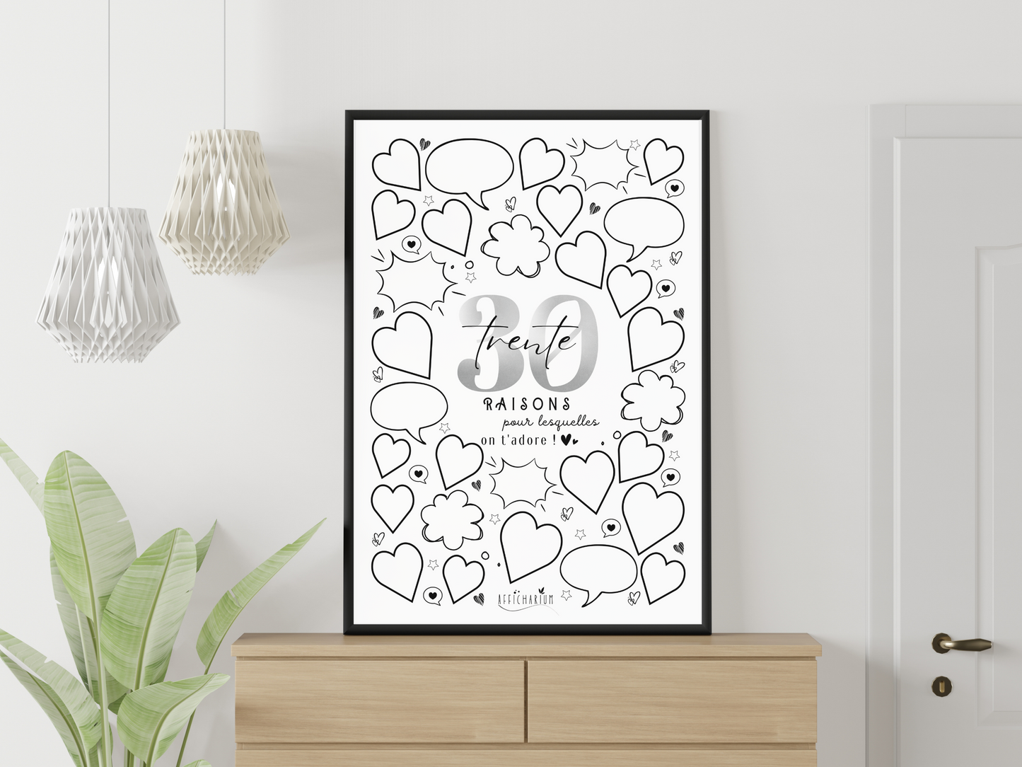 Affiche anniversaire 30 ans - NOIRE