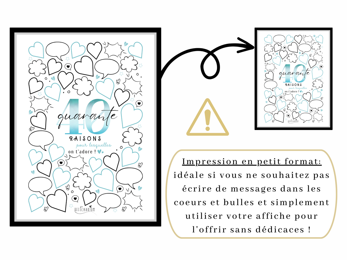 Affiche anniversaire 50 ans - BLEU