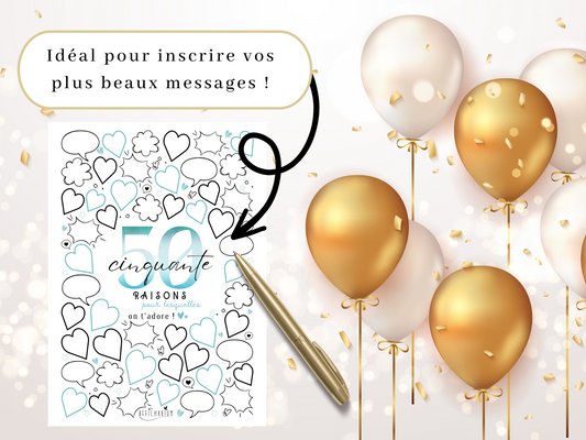 Affiche anniversaire 50 ans - BLEU