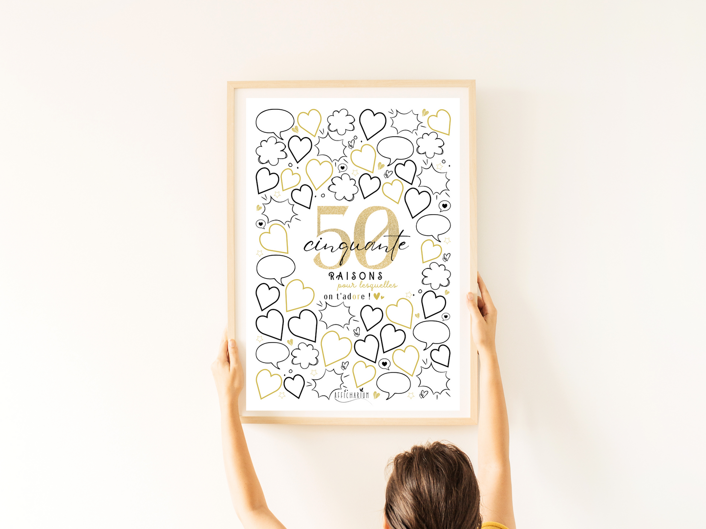 Affiche anniversaire 50 ans - OR