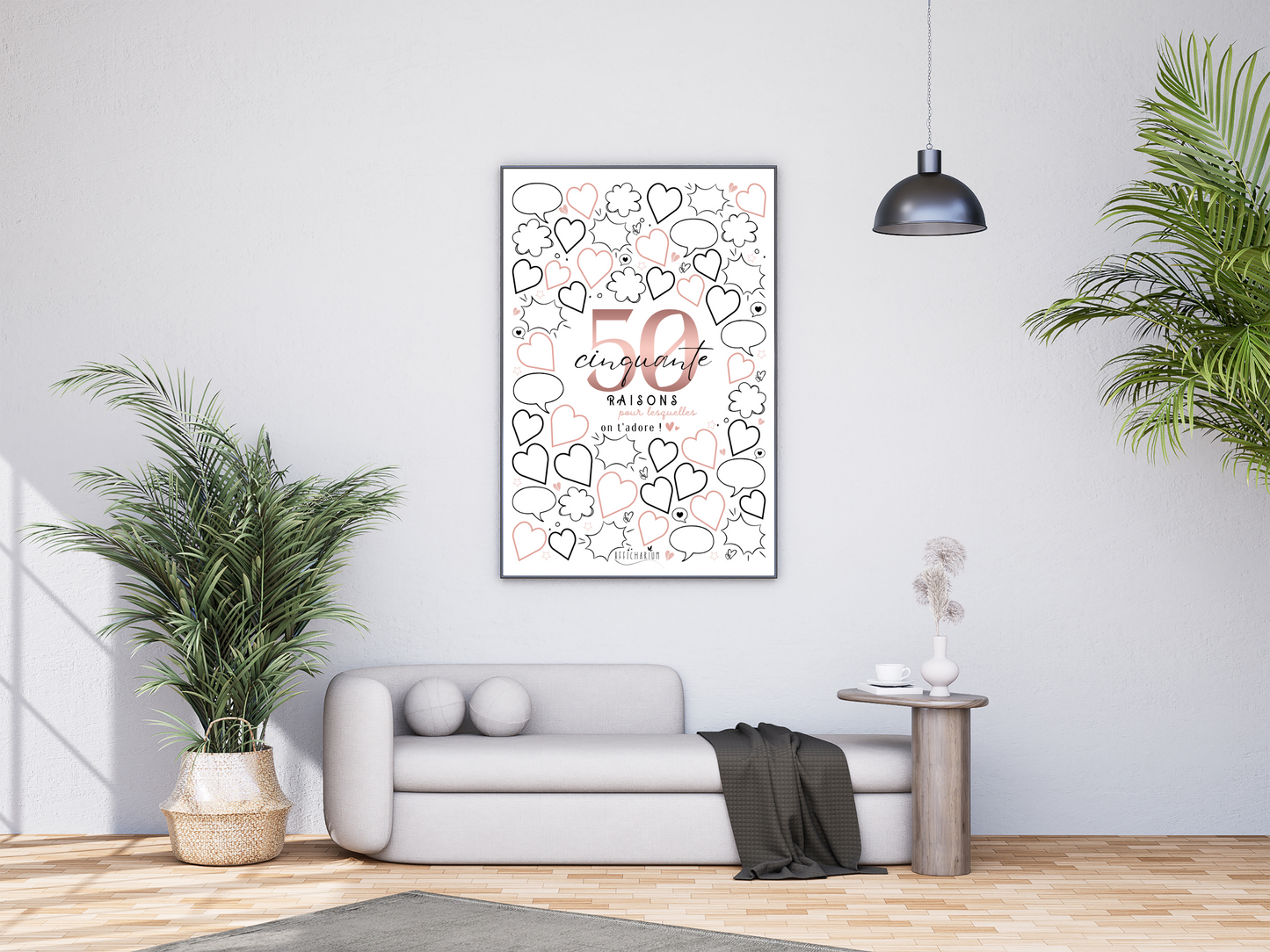 Affiche anniversaire 50 ans - ROSE