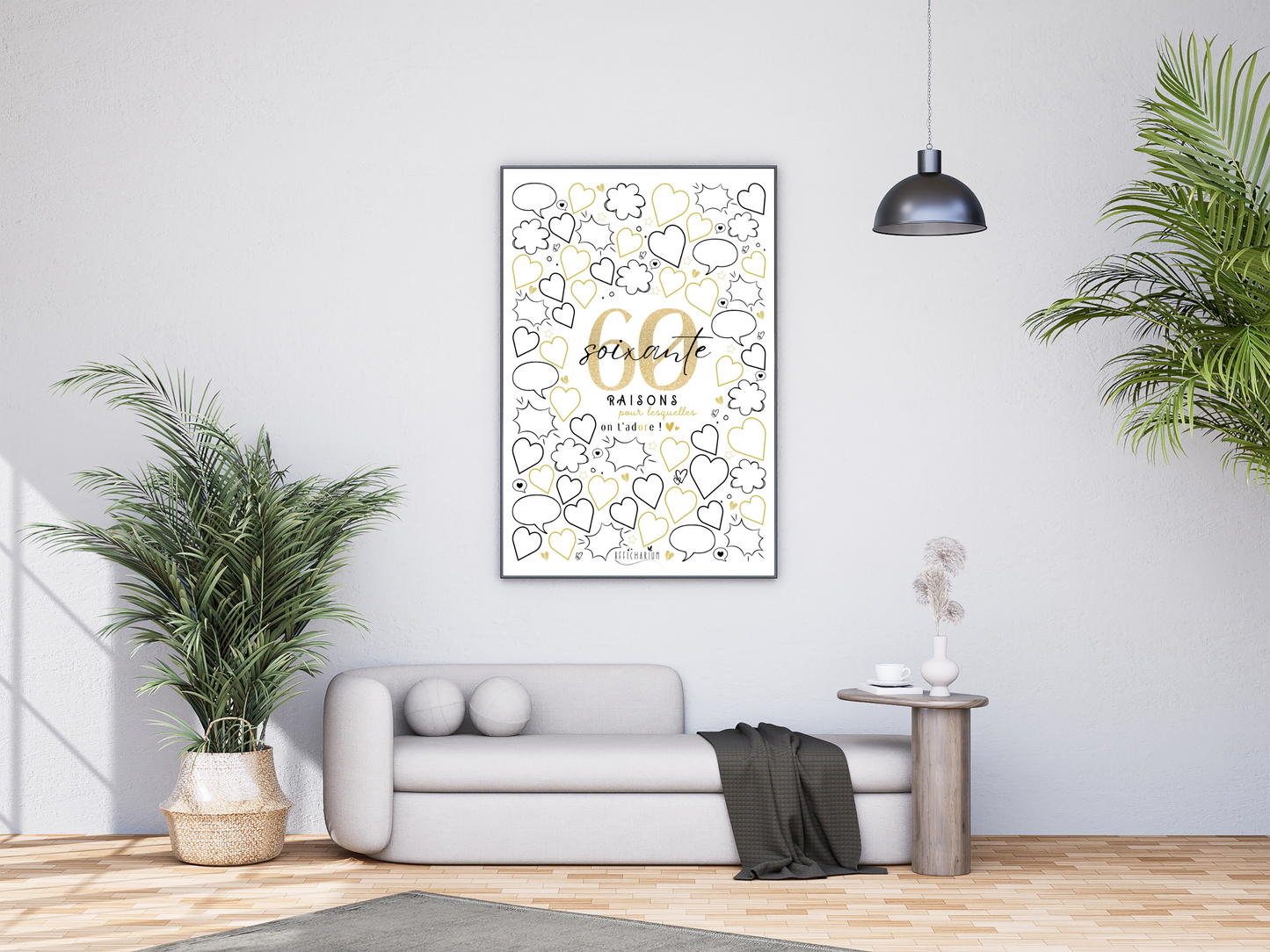 Affiche anniversaire 60 ans - OR