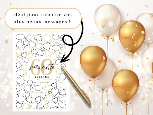 Affiche anniversaire 60 ans - OR