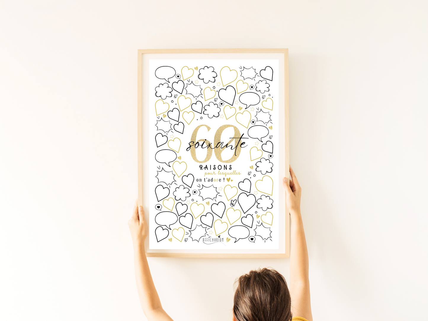 Affiche anniversaire 60 ans - OR