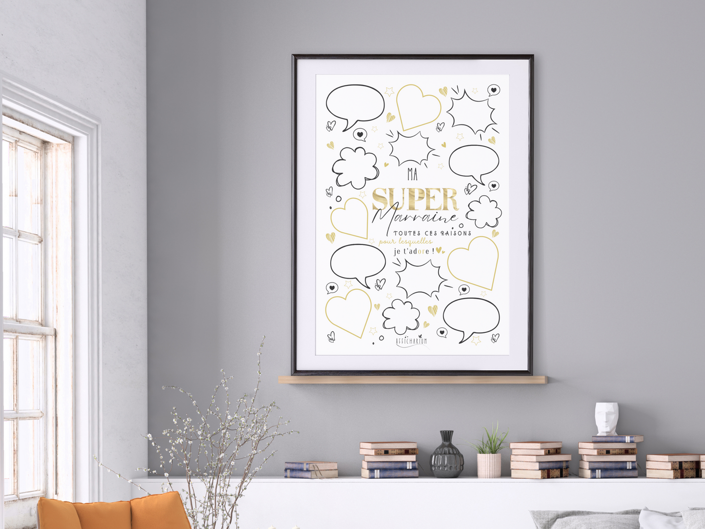 Affiche marraine à personnaliser