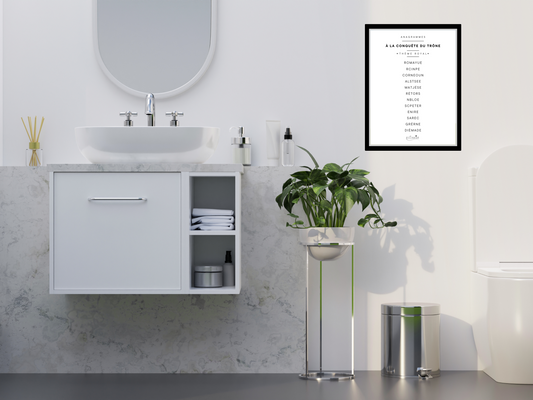 Affiche toilettes anagrammes