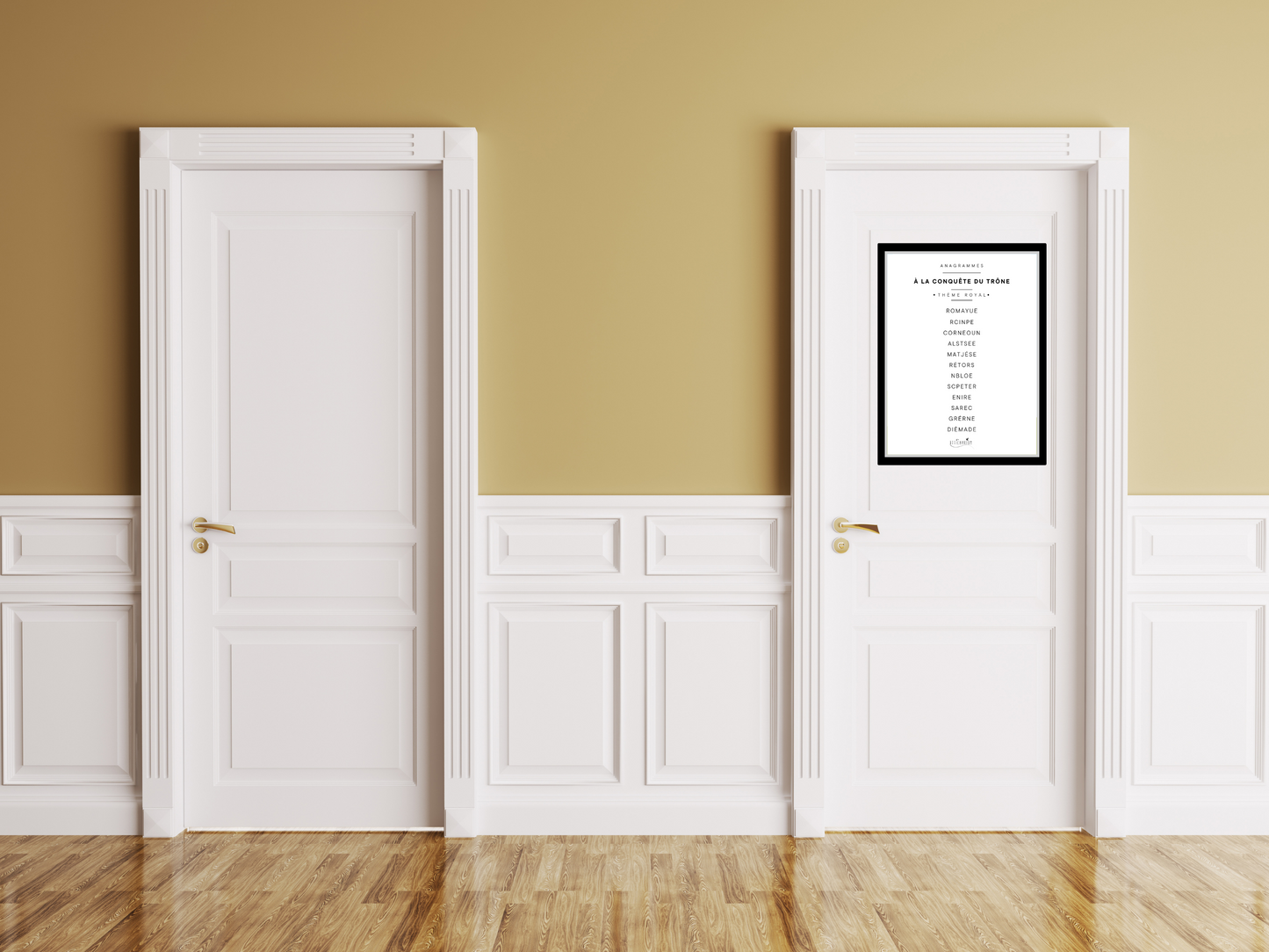 Affiche toilettes anagrammes