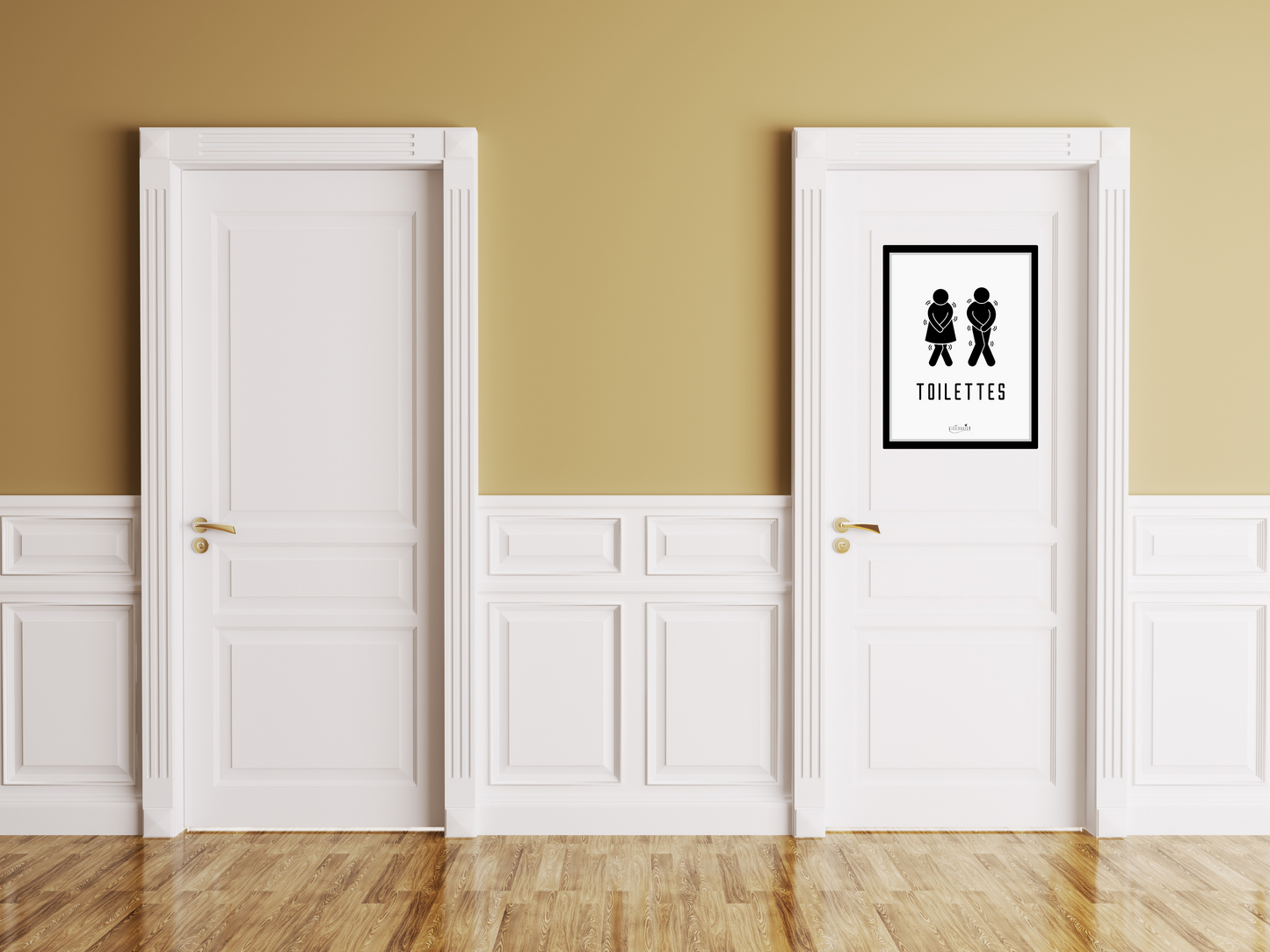 Affiche toilettes humour - Icones
