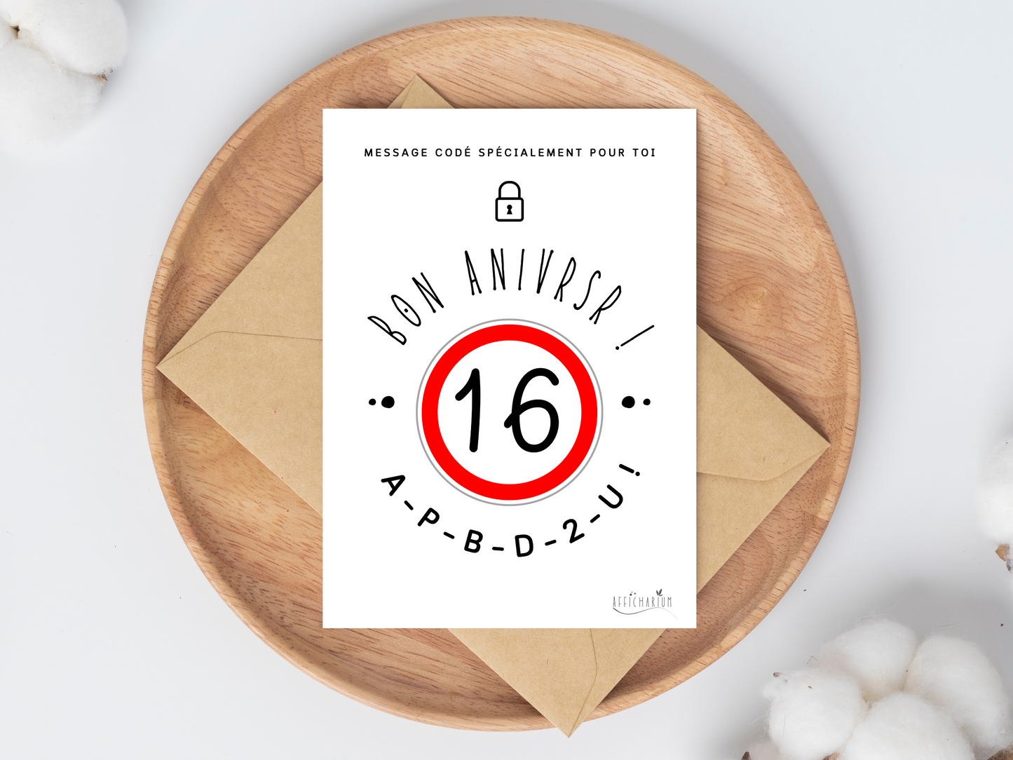 Carte anniversaire humoristique ado - 16 ans