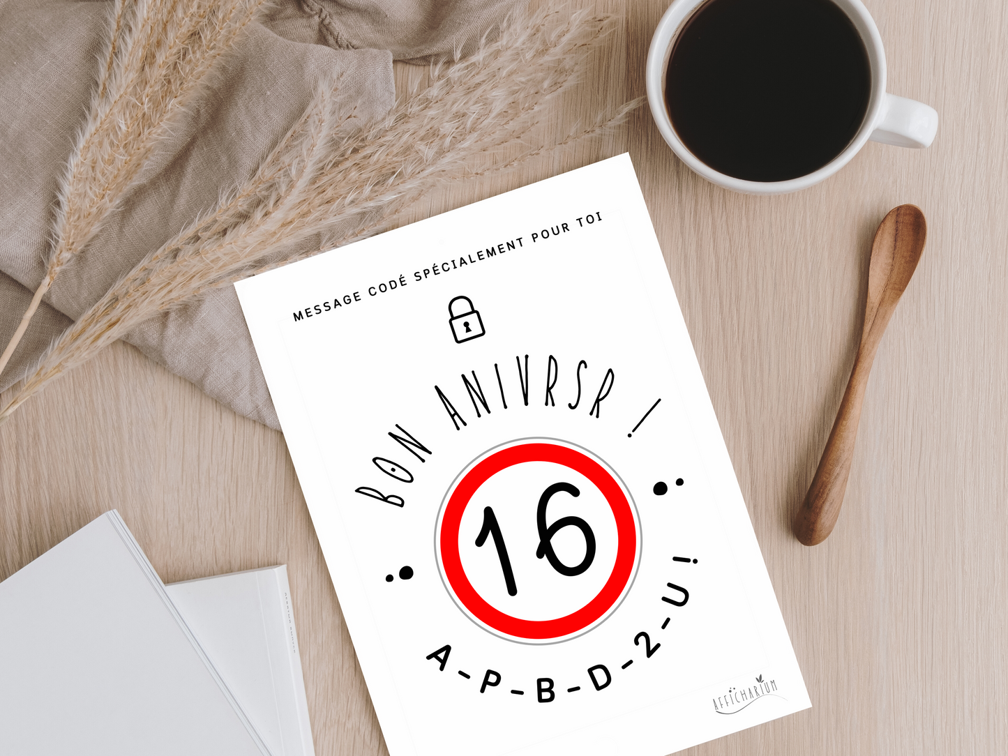 Carte anniversaire humoristique ado - 16 ans