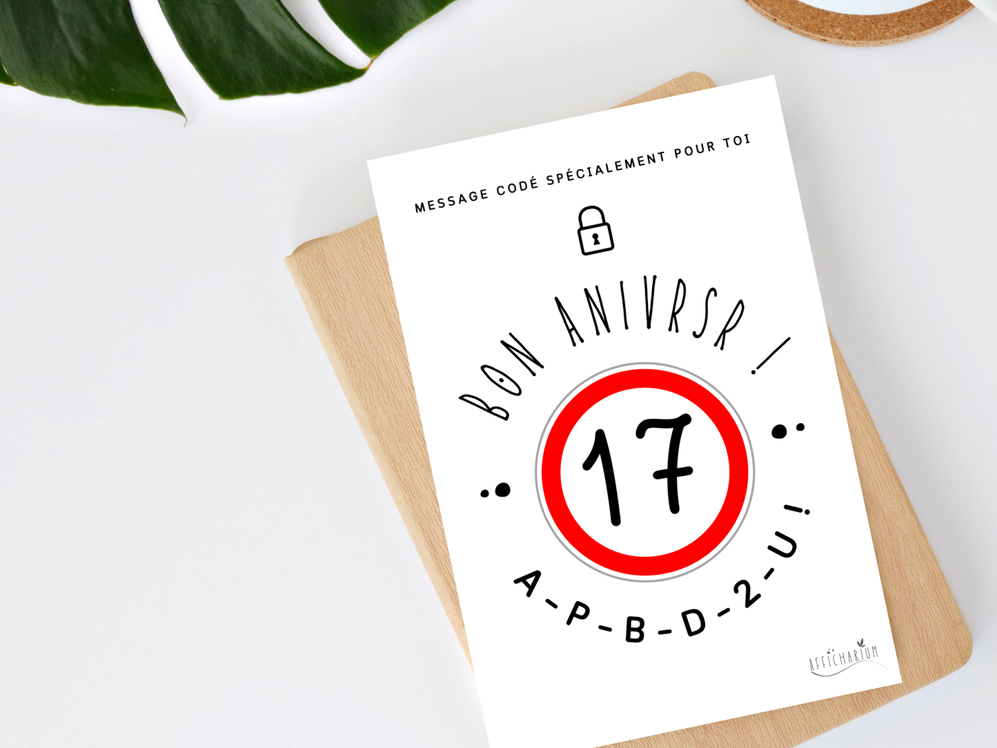 Carte anniversaire humoristique ado - 17 ans