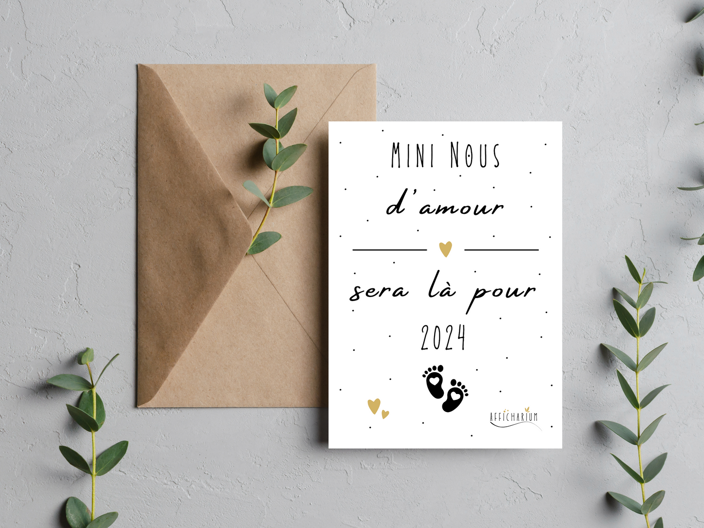 Carte mini nous - annonce grossesse