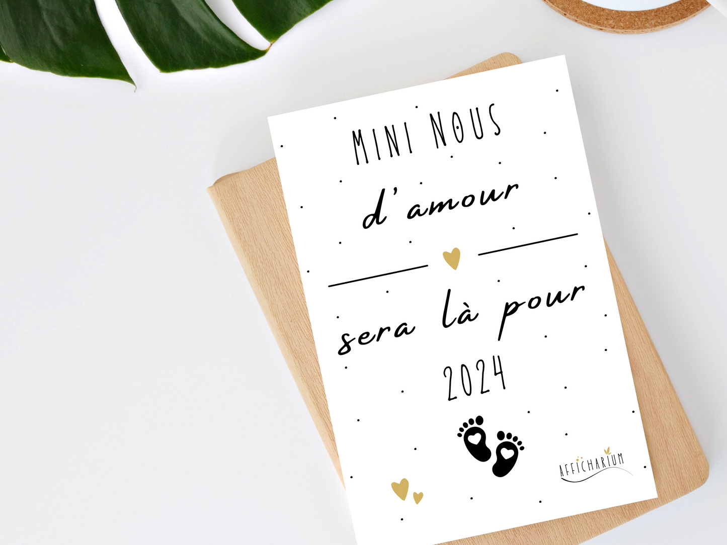 Carte mini nous - annonce grossesse