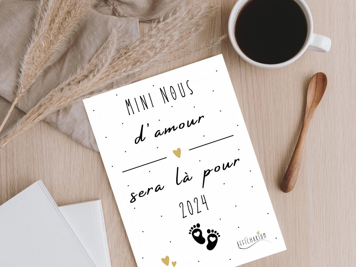 Carte mini nous - annonce grossesse
