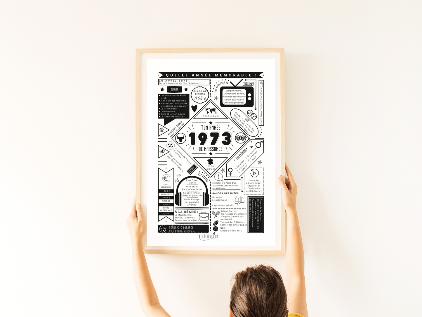Affiche 1973 année de naissance