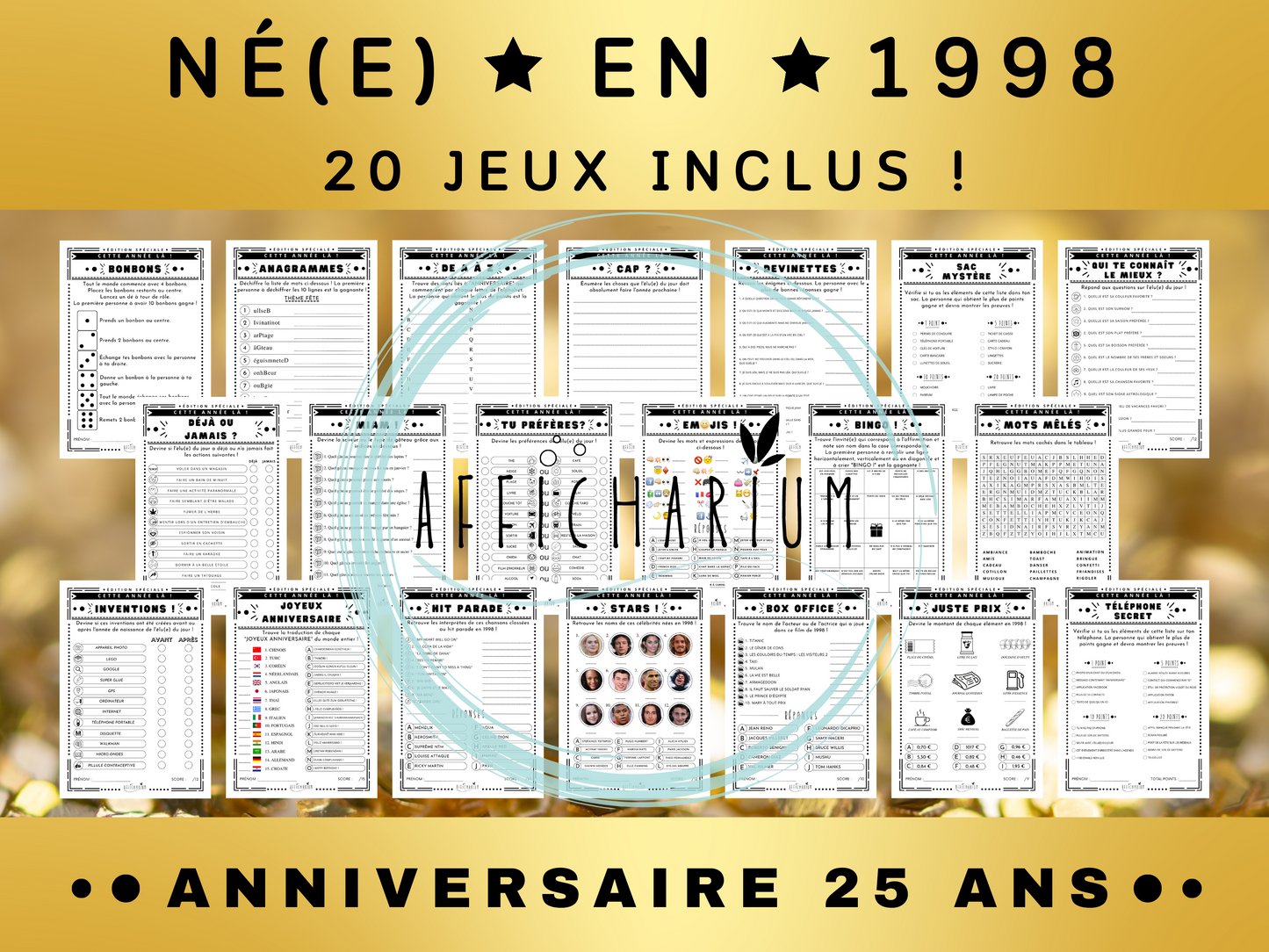 Jeux anniversaire 1998 - 25 ans