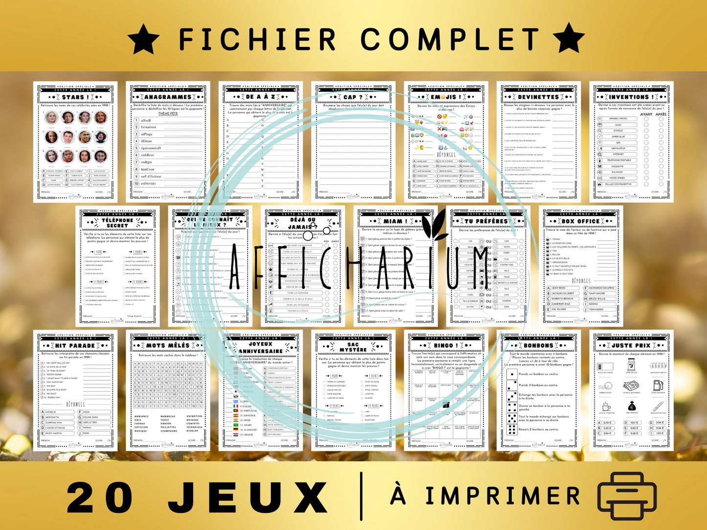 Jeux anniversaire 1998 - 25 ans