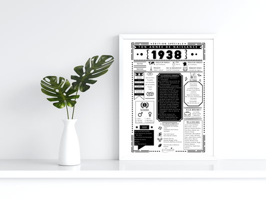 Journal de naissance 1938