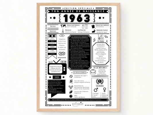 Journal de naissance 1963