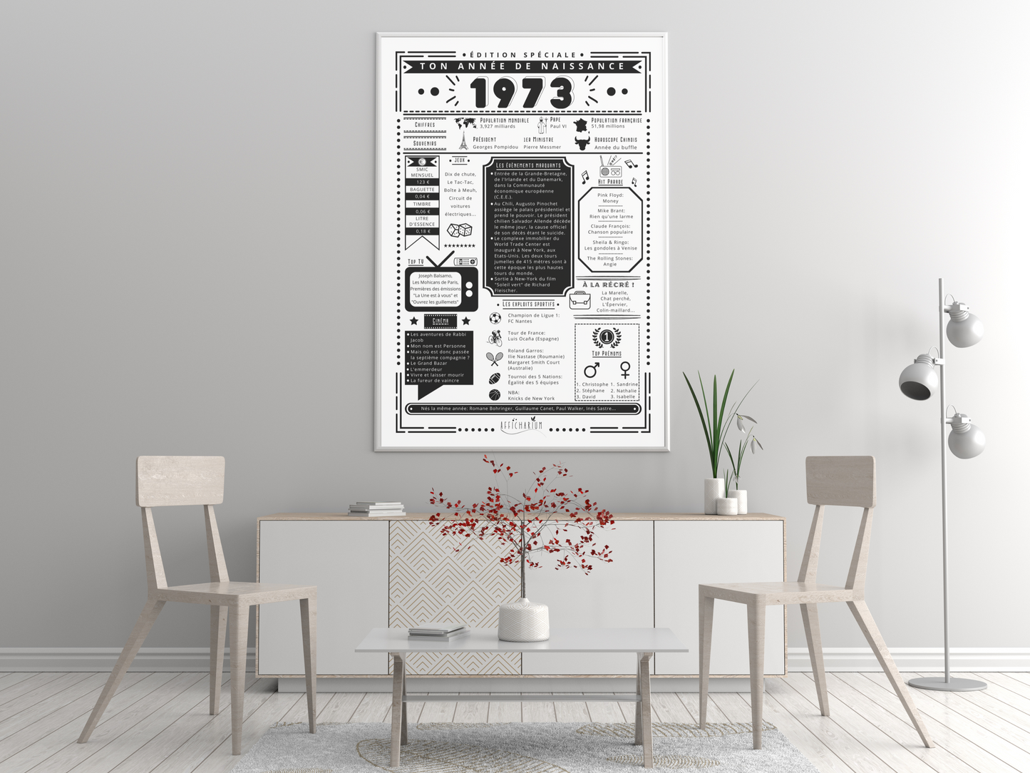 Journal de naissance 1973