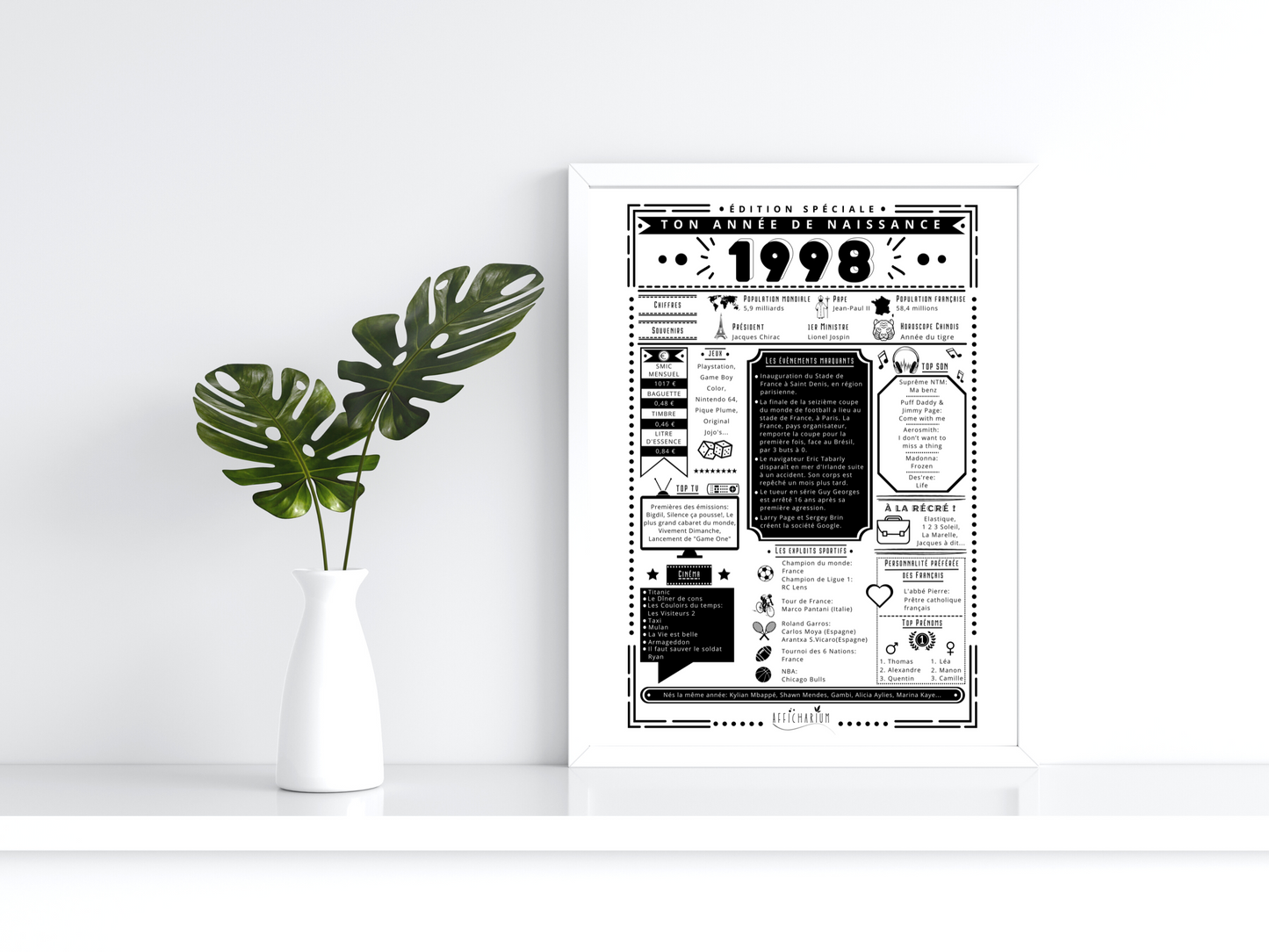 Journal de naissance 1998