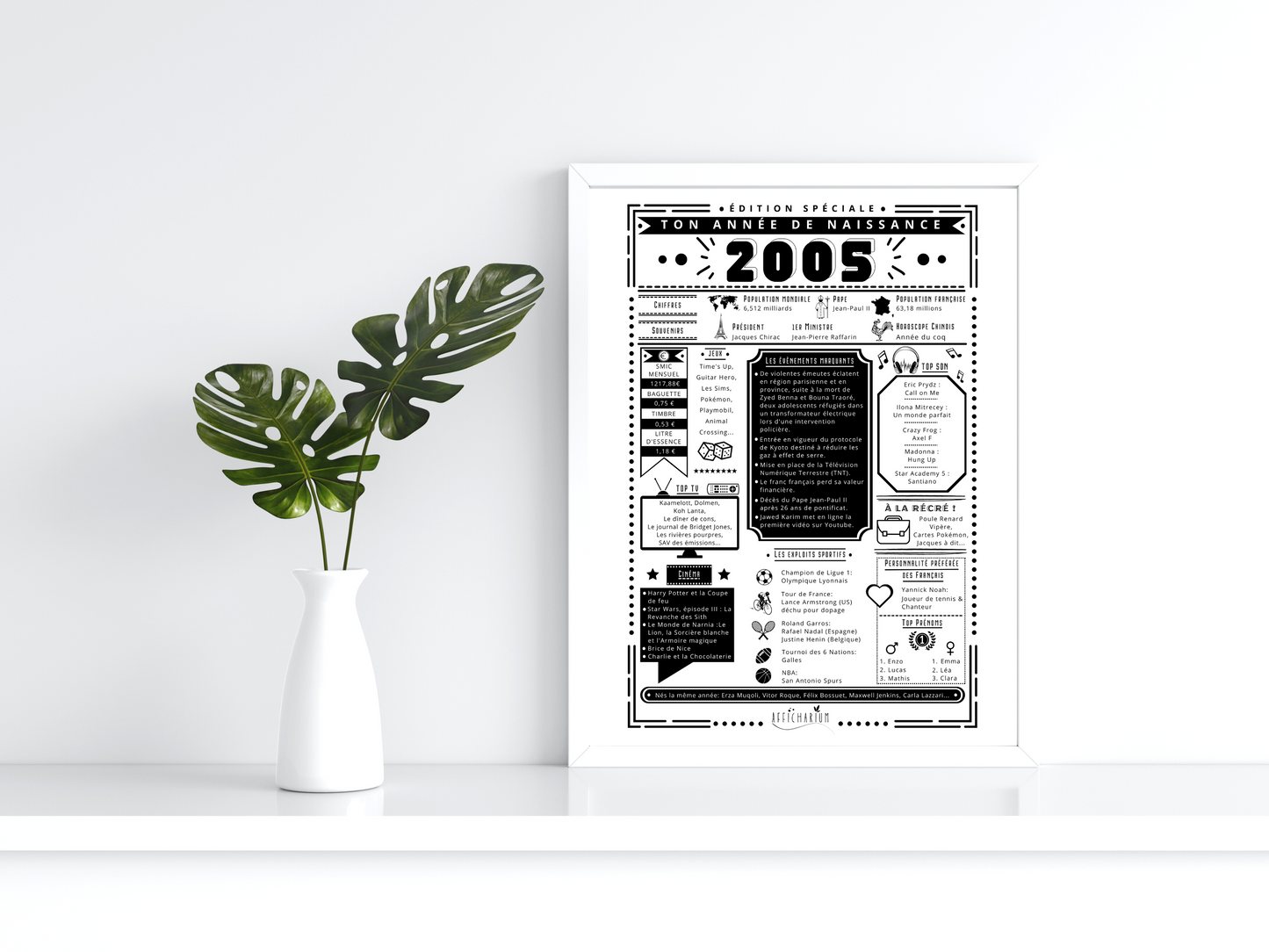 Journal de naissance 2005