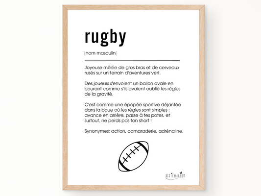 Affiche rugby